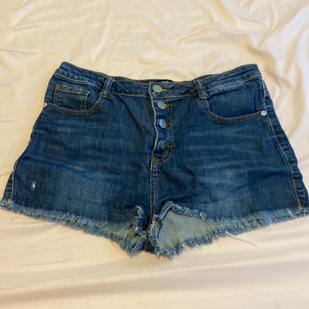 Button up Jean shorts